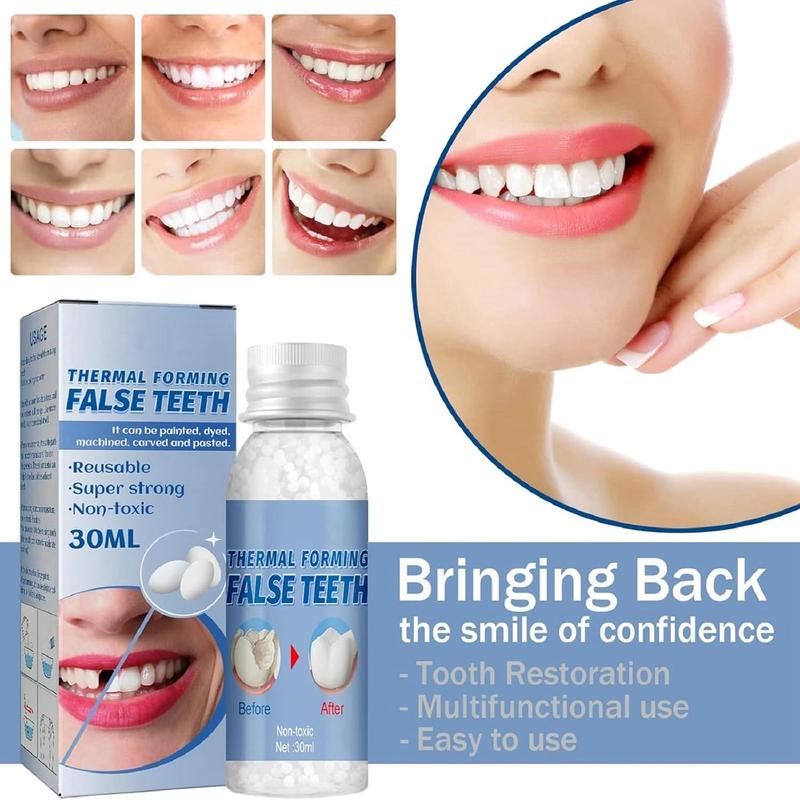 Thermal Forming False Teeth,Temporary Tooth Filling,Tooth Filling Repair Kit,Fake Teeth Repair Beads,Tooth Repair Kit Filling Replacement Dental Repair Tools,Tooth Repair Granules,Instant Tooth Filler