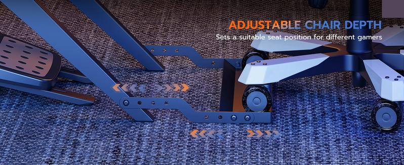 ARES WING Foldable Sim Racing Wheel Stand with Chair Fixing Slot, Formula and GT Racing Simulator Cockpit Compatible with Fanatec, Thrustmaster, Logitech, Moza, Racing Games on PS5, PS4, Xbox and PC ARES WING Foldable Sim Racing Wheel Stand with Chair Fixing Slot, Formula and GT Racing Simulator Cockpit Compatible with Fanatec, Thrustmaster, Logitech, Moza, Racing Games on PS5, PS4, Xbox and PC