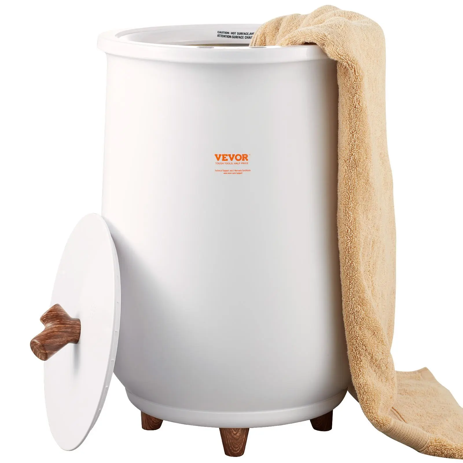 VEVOR Towel Warmer Bucket,  , 20L Large Towel Warmer for Bathroom, Auto Shut Off Towel Heater with 4-Level Timer Fits up to Two 40"x70" Oversized Towels, Bathrobes, Blankets, ETL & FCC Certified#BackToSchool