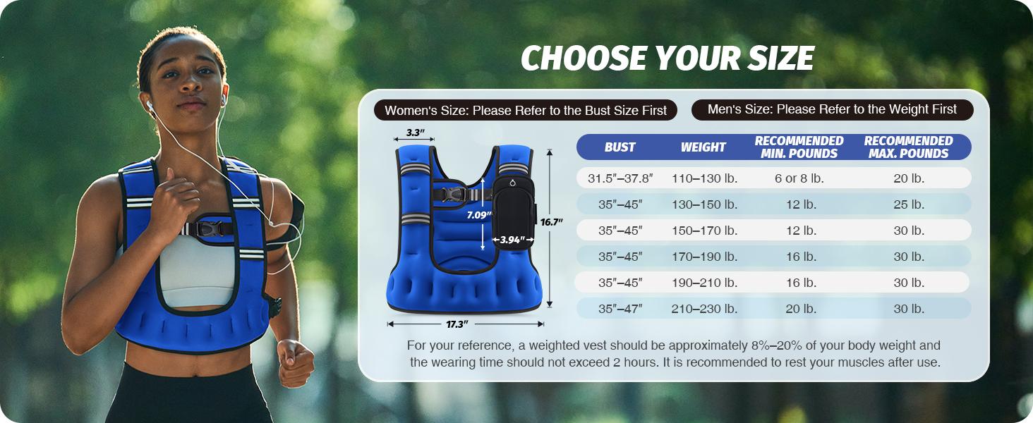【SpringStatements】ZELUS Weighted Vest for Women Men, 6/8/12/16/20lb Weight Vest with Arm Pouch Reflective Strips, U-Shaped Rucking Vest for Strength Training Muscle Building, Walking Running Vest for Fitness|Glutes Workout Equipment SpringStatements 【SpringStatements】ZELUS Weighted Vest for Women Men, 6/8/12/16/20lb Weight Vest with Arm Pouch Reflective Strips, U-Shaped Rucking Vest for Strength Training Muscle Building, Walking Running Vest for Fitness|Glutes Workout Equipment SpringStatements