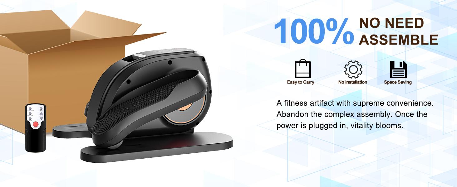 Under-Desk Mini Elliptical - Quiet Operation with Adjustable Speed Levels, Digital LED Display, Compact Design for Home & Office Use Under-Desk Mini Elliptical - Quiet Operation with Adjustable Speed Levels, Digital LED Display, Compact Design for Home & Office Use