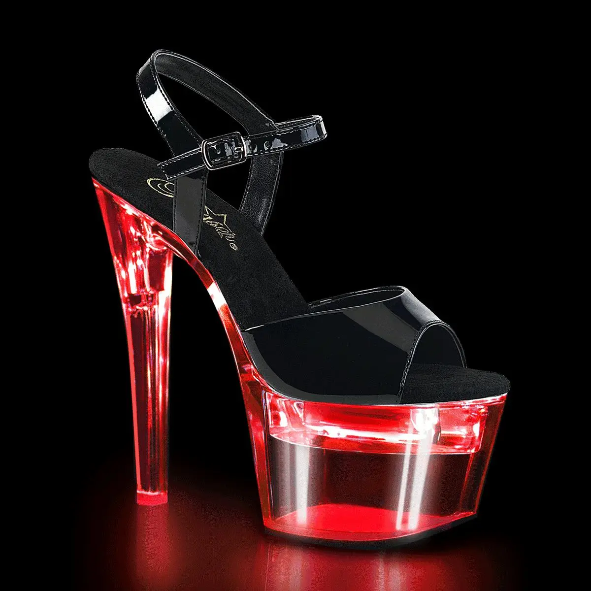 Pleaser Flashdance-709 Women's Elegant Fashion Platform High Heels - Heeled Footwear with Decor Accents, for Casual & Evening Wear