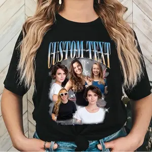 Custom Photo Bootleg Shirt, Custom Bootleg Rap Tee for Men Women, Vintage Comfort Colors Tee, Personalized Vintage Graphic 90s Shirt, Custom Photo Shirt, Aesthetic Retro 90s Graphic Tee, Birthday Gift for Boyfriend Girlfriend, Custom Picture Rap T-Shirt