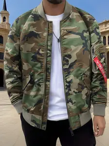 Unisex Camouflage Flight Jacket | American-Style Loose Baseball Jacket | Spring/Autumn Trendy Streetwear Outdoor Workwear Jacket