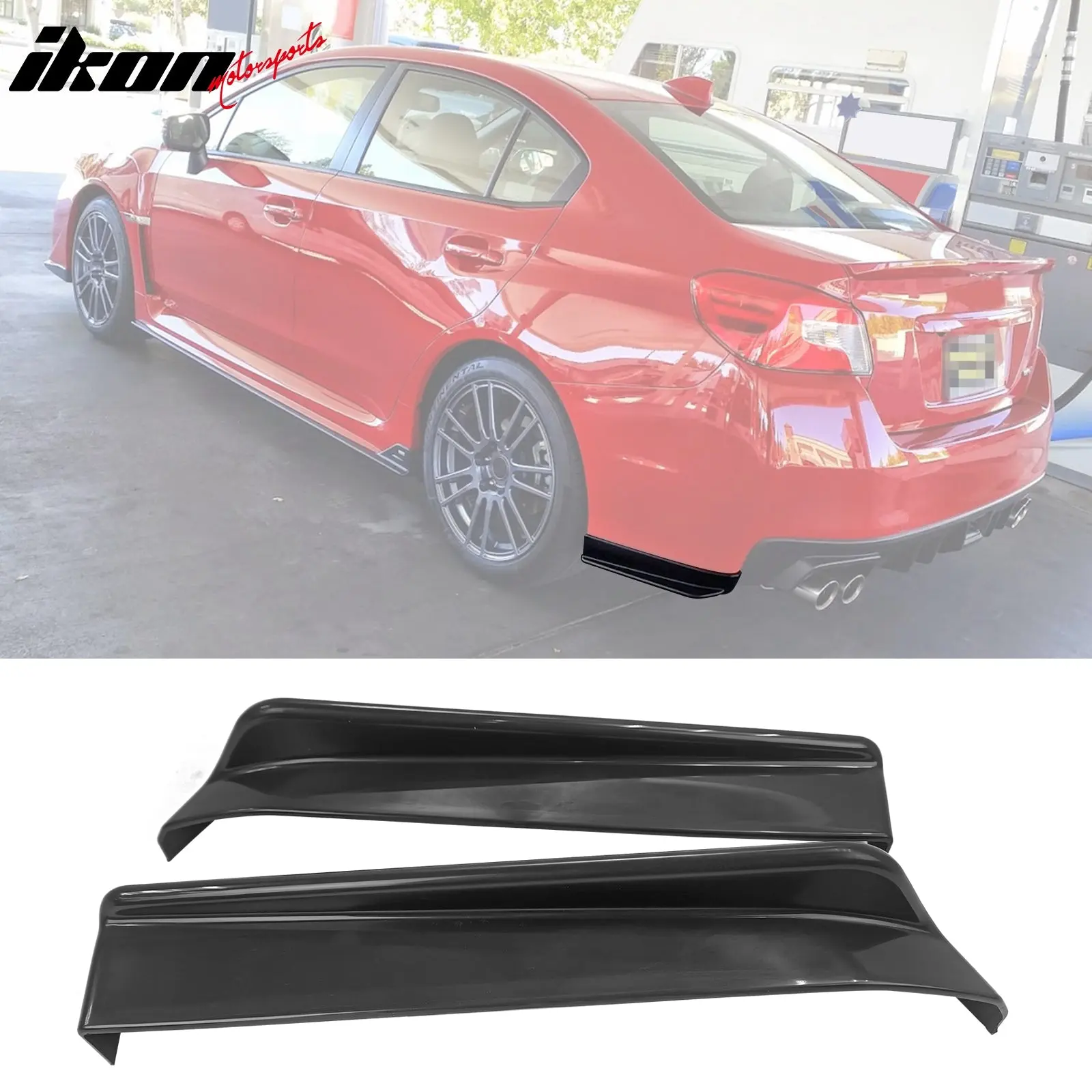 Rear Bumper Lip Apron Splitter for Subaru WRX STI 2015-2021 Unpainted ABS