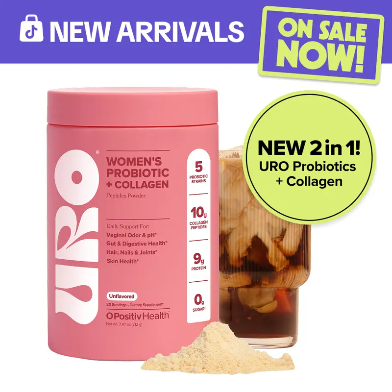 URO Women’s Collagen + Probiotic Powder for Vaginal, Gut & Skin Health