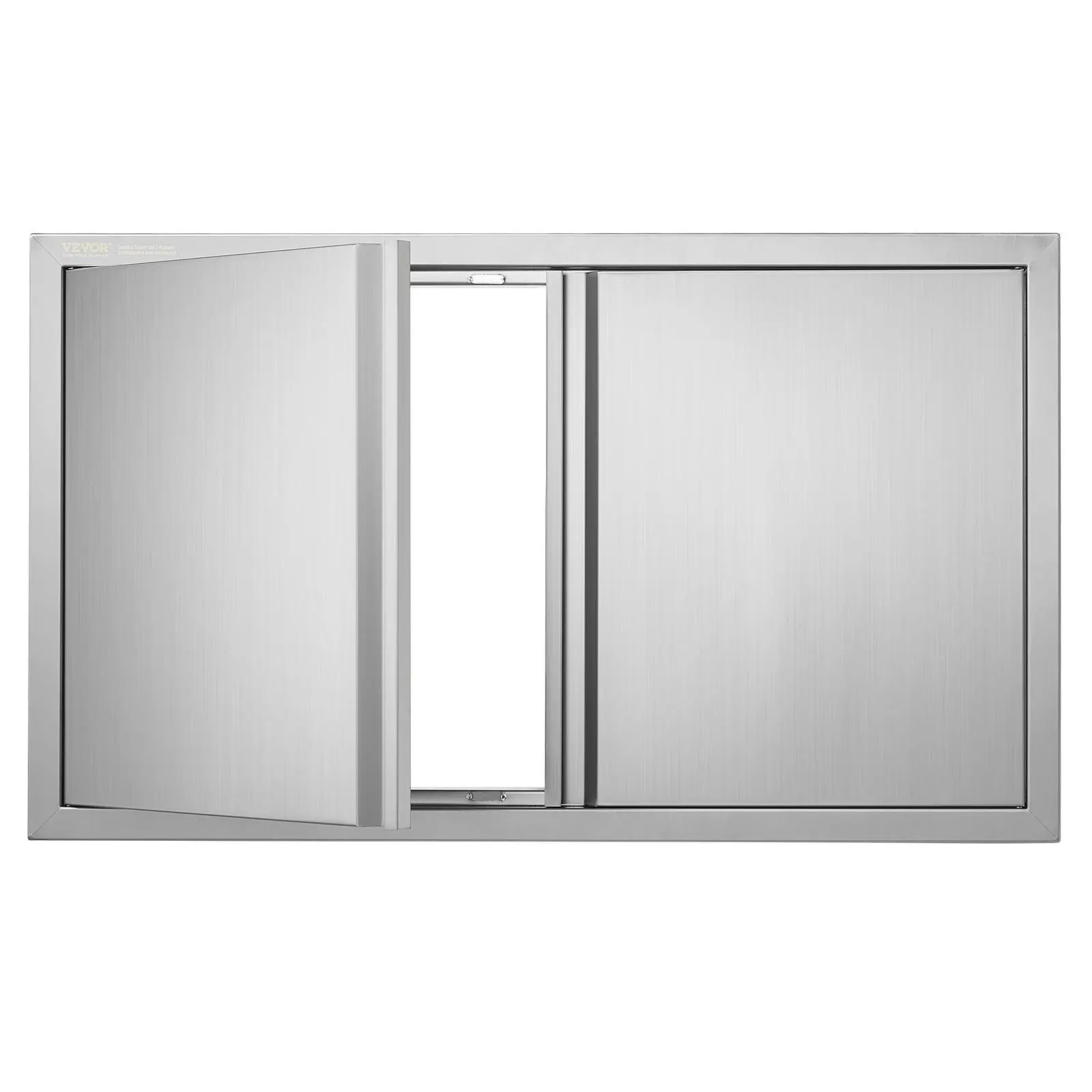【SummerFinds】VEVOR BBQ Access Door, 36W x 21H Inch Double Outdoor Kitchen Door, Stainless Steel Flush Mount Door, Wall Vertical Door with Recessed Handles , for BBQ Island, Grilling Station, Outside Cabinet