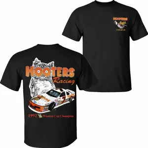 Vintage 90s Hooter Racing T-Shirt, 1992 Stock Car Champion sHIRT, Soft Cotton Blend, Gift For Him& Her