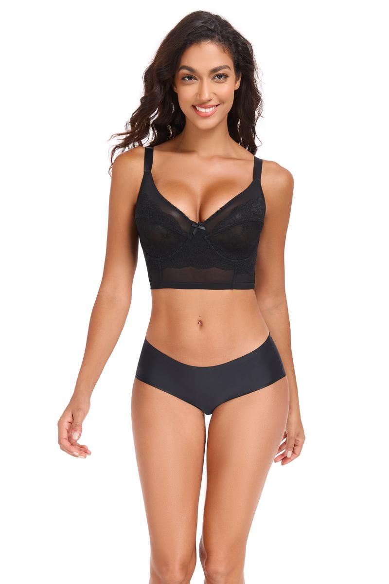 【new style】Exquisite floral lace plus size wire bra full coverage bra unpadded ultra-thin and comfortable,Unlined breathable lace lightweight bra, large size bra without padding, ultra-thin and comfortable, support sagging breasts, with wire，