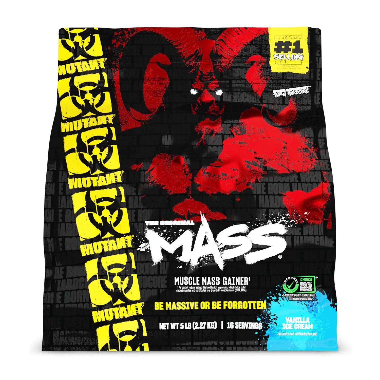 Mutant Mass Weight Gainer | 1100 Calories and 56g Protein Per Serving | Multi Phase Protein and Whole Food Carb Blend | Mass and Calorie Support | Available at Prime Sports Nutrition