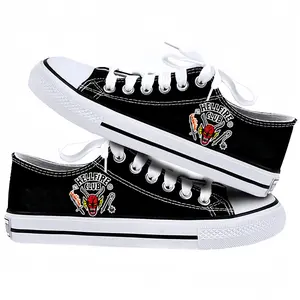 Stranger Things Canvas Shoes, Outdoor Sports Flats, Youth Training Shoes, Non-Slip & Breathable, Unisex.An Ideal Birthday & Holiday Gift for Teens.