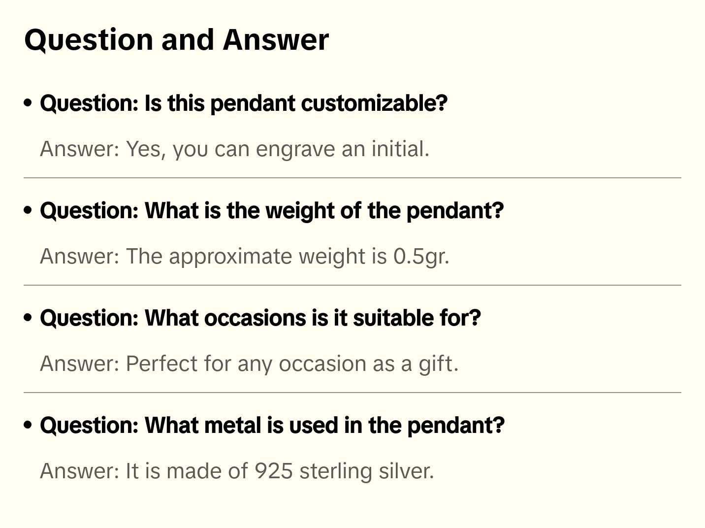 Magnolia 925 Sterling Silver Initial Pendant