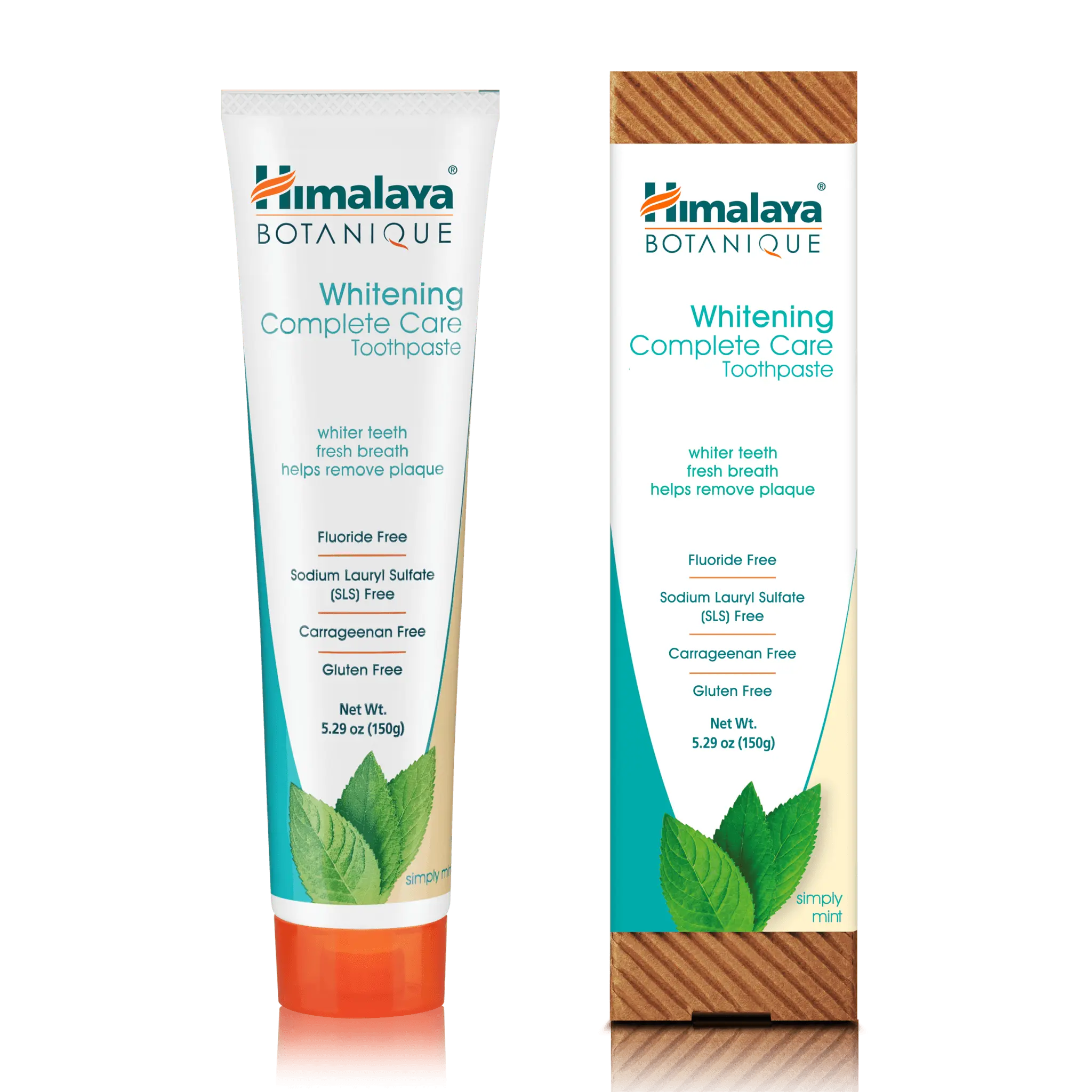 Himalaya Botanique Complete Care Whitening Toothpaste, Simply Mint, for a Clean Mouth, Whiter Teeth and Fresh Breath, 5.29 oz