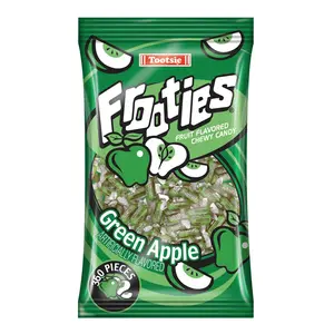 Frooties 360 Piece Bag Green Apple (Net Wt. 38.8oz.) - Sweet and Tangy  Snack- Candy tiktok delicious  Refill Pouch Bonbon Fruity