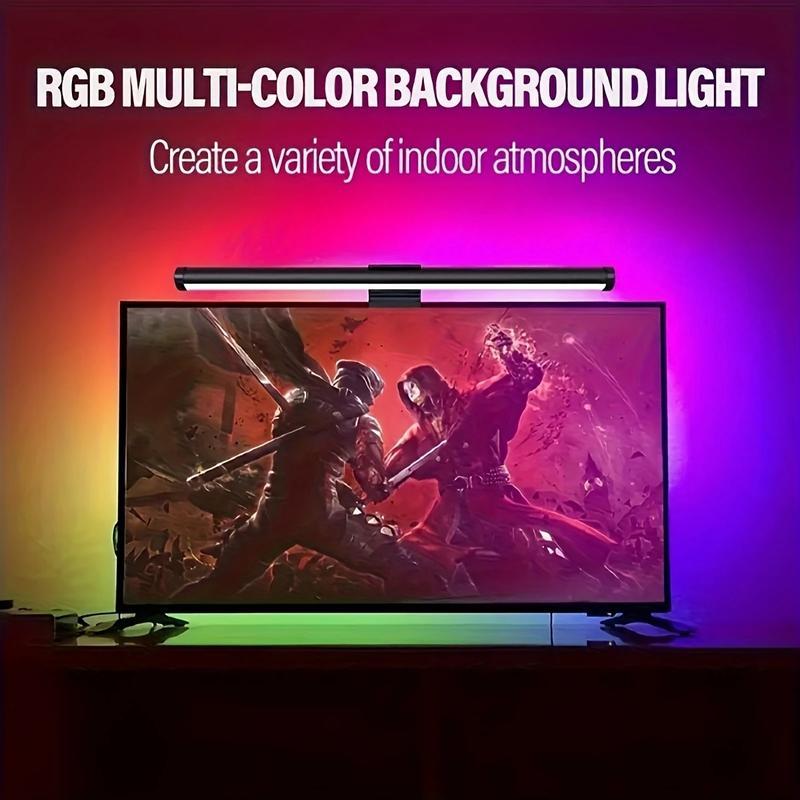 Valentines Gift for BF Touch Control Monitor Light Bar with RGB Backlight USB Powered Adjustable Desk Lamp Glare Free Screen Light for Computer Gaming Home Office Background Lighting