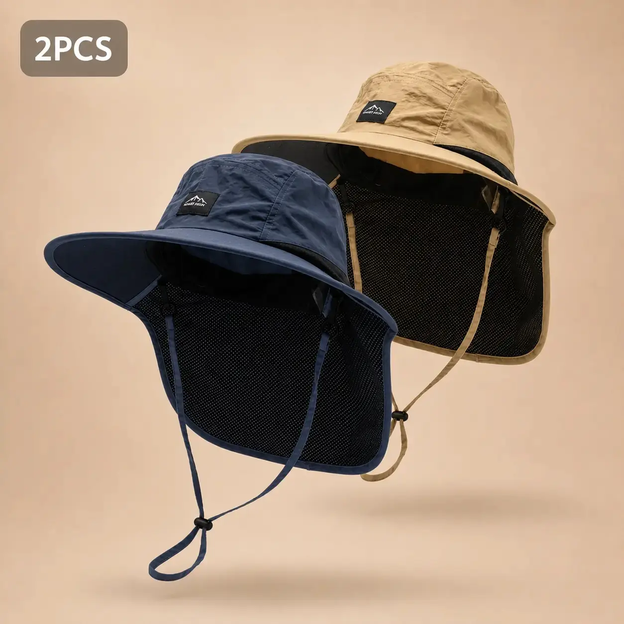 UPF 50+ Sun Hat with Neck Flap, Wide Brim UV Protection Bucket Hat for Men Women, Breathable Quick Dry Outdoor Fishing Hiking Hat - Summer Essentials #FathersDayGift #DadGiftIdea