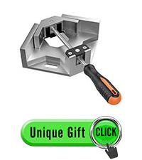 Right Angle Clamp 4 PACK Single Handle 90° Aluminum Alloy Corner Clamp for Woodworking Adjustable Swing Jaw Tools Photo Frame Vise Holder Gifts for Men Dad