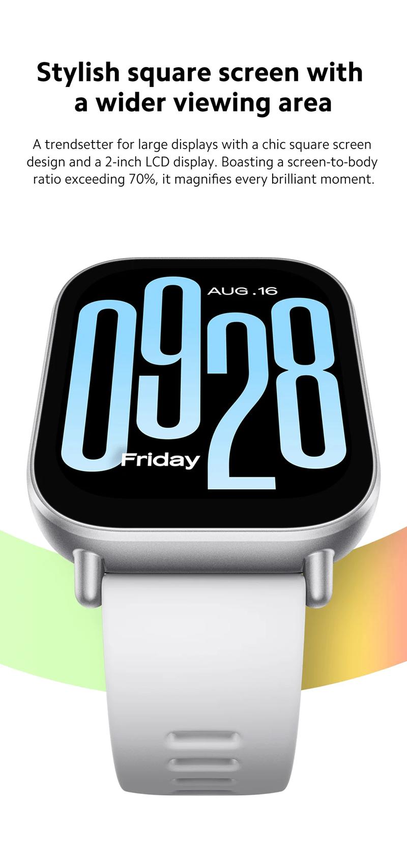 Xiaomi Redmi Watch 5 Active Smartwatch, 2.0" LCD Display, 18 Days of Battery Life, 140+ Sports Modes, 5ATM Waterproof, Bluetooth Calling Wearable Monitoring Resistance Smartphone Charging Screen Wristwatch Xiaomi Redmi Watch 5 Active Smartwatch, 2.0" LCD Display, 18 Days of Battery Life, 140+ Sports Modes, 5ATM Waterproof, Bluetooth Calling Wearable Monitoring Resistance Smartphone Charging Screen Wristwatch