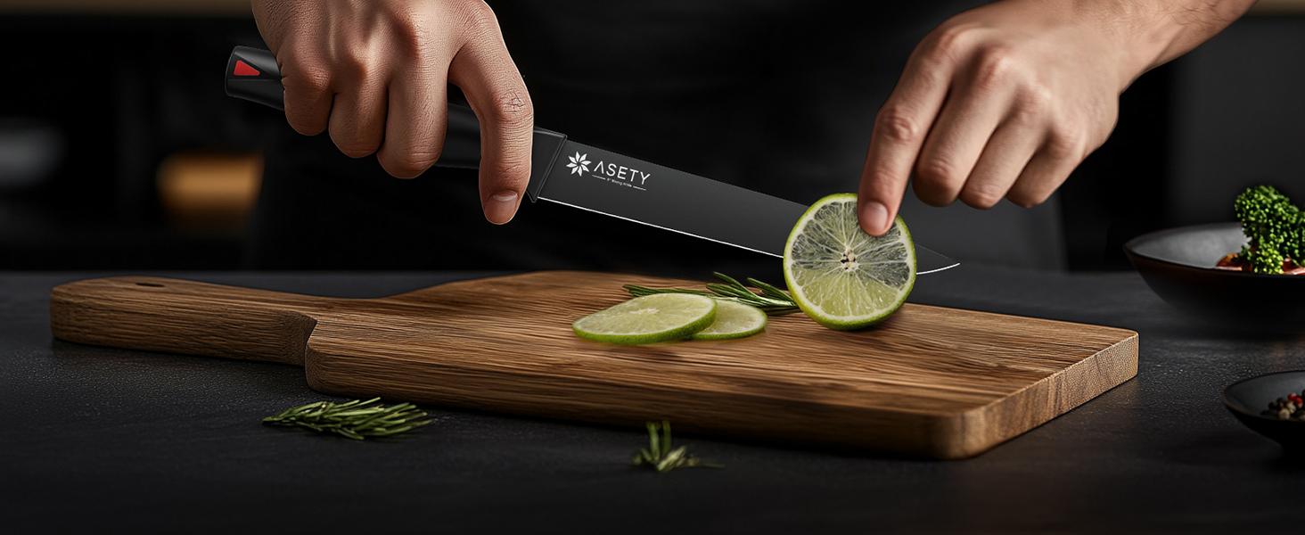 ASETY Knife Set with Block, 15 PCS Kitchen knife Set with Bulti-in Sharpener Block, High Carbon Stainless Steel Sharp Knives Block Set NSF Food Safe Dishwasher Safe Knife for professional kitchen knives Steak meat boning knives mystery box gifts for men ASETY Knife Set with Block, 15 PCS Kitchen knife Set with Bulti-in Sharpener Block, High Carbon Stainless Steel Sharp Knives Block Set NSF Food Safe Dishwasher Safe Knife for professional kitchen knives Steak meat boning knives mystery box gifts for men