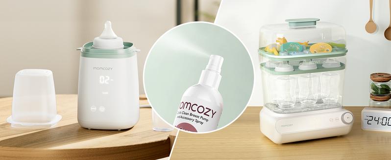 Momcozy Portable Breast Pump Cleaning Spray, Effective Milk Fat Removal & Residue-Free, Natural Grapefruit Scent, Pump Spray for Breast Pump or Accessories, and Other Baby Products, 8.5 Fl Oz