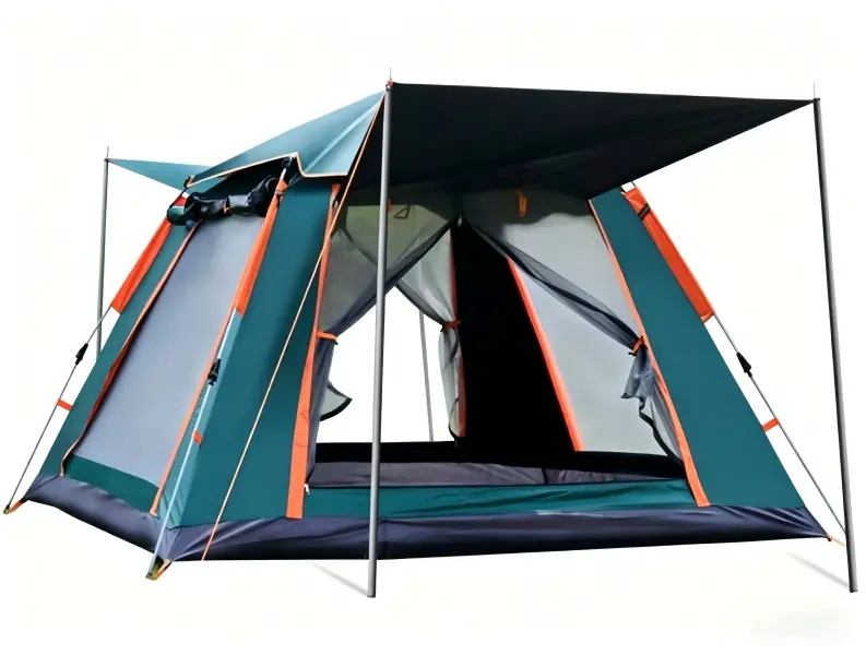 3-4 Person Instant Pop Up Camping Tent, Waterproof Windproof Tent with Rain Fly, Breathable Mesh Windows & Portable Carry Bag, Automatic Setup Outdoor Shelter Tent for Camping Hiking Backpacking Picnic