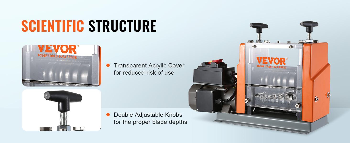VEVOR Electric Cable Stripping Tool, 0.06''-0.98'' Motorized Wire Stripper, 60W, Features Clear Depth Gauge, Includes 6 Circular & 1 Flat Channels for Efficient Copper Wire Recycling VEVOR Super Brand Day VEVOR Electric Cable Stripping Tool, 0.06''-0.98'' Motorized Wire Stripper, 60W, Features Clear Depth Gauge, Includes 6 Circular & 1 Flat Channels for Efficient Copper Wire Recycling VEVOR Super Brand Day