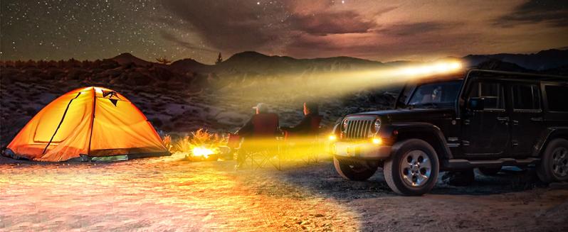 NAOEVO 4 Inch LED Pod Lights, Small LED Light Bar with 2 Leads Wiring Harness, LED Cube Work Lights for Truck Boat ATV UTV, 2 Pcs