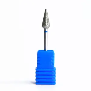 Stainless Steel Diamond Drill Bit - Medium Grit, Gentle Nail Care Tool for Manicure