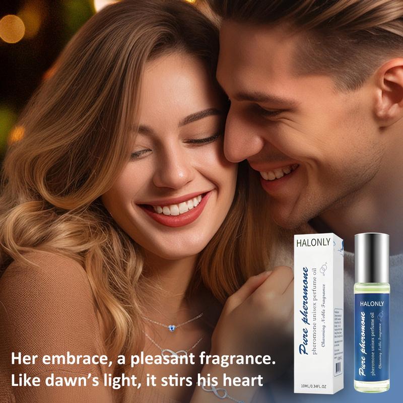 【Halonly】Roll-On Perfume - Unisex Pheromone Infused Essential Oil Perfume - Natural Fragrance, Long-Lasting, TSA Ready