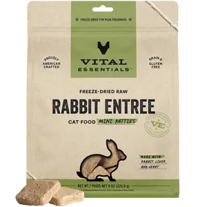 Freeze-Dried Rabbit Entree Cat Food Mini Patties
