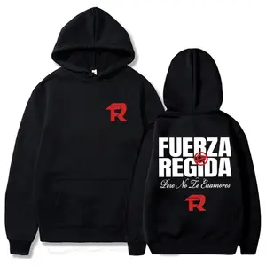 Fuerza Regida Pero No Te Enamores Tour Hoodie Fuerza Regida Album Fan Gift Graphic Hoodies Sweatshirt, Autumn Winter New Pattern Sweatshirts Popular Trends Two Sides Design Clothing Unisex Pullovers, hip hop shirt