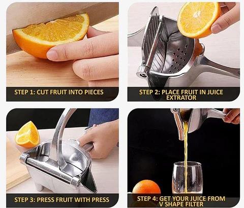 Multifunctional Handheld Fruit Juice Squeezer Manual Portable Juicer Easy Fresh Juice Extractor Ideal for Kitchen Party Christmas New Year Gift