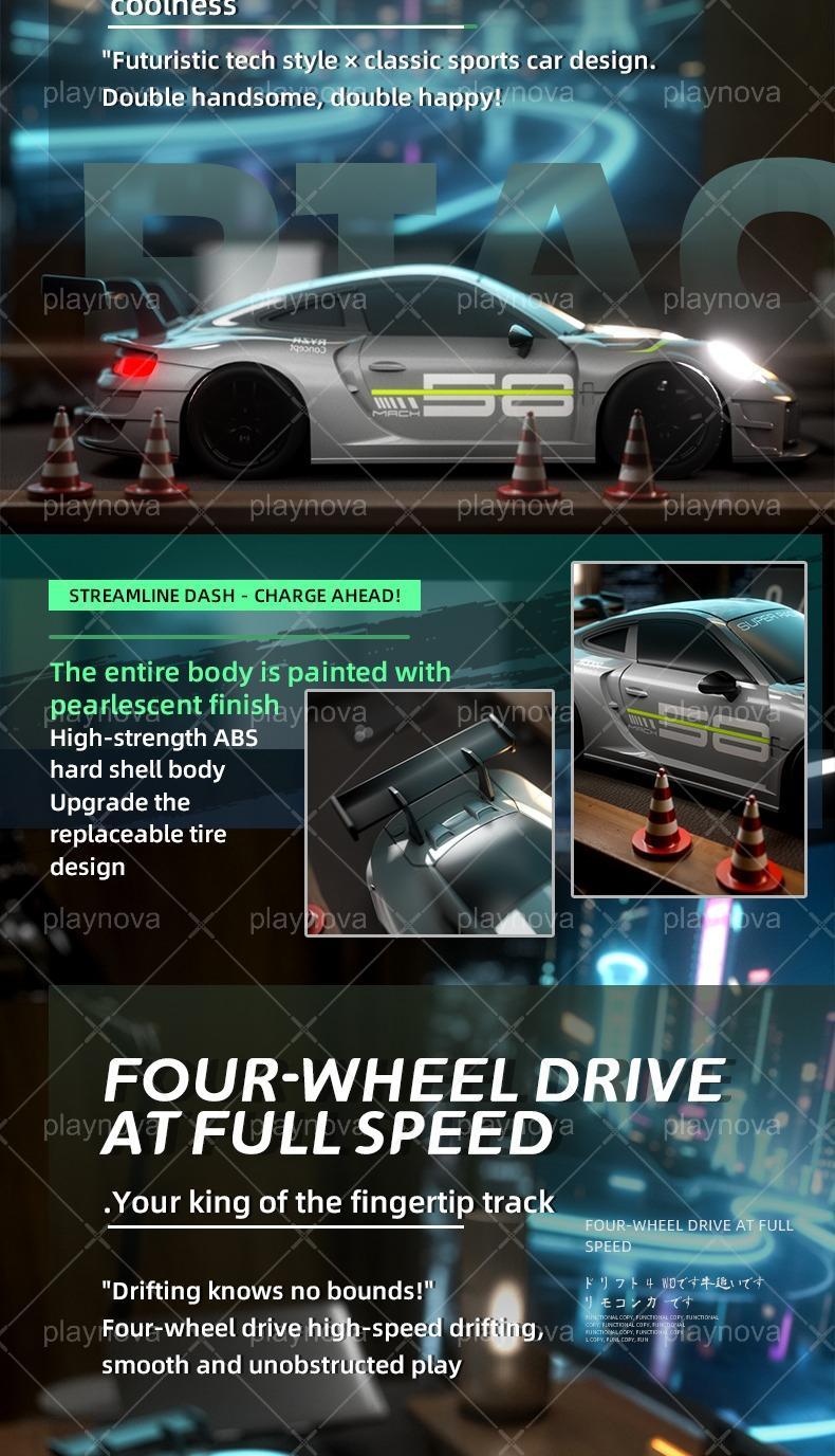 1:24 Scale PORSCHE 911 GT2 RS Remote Control Car, Valentine Gift and Party, RC Car perfect gift for Kids & Adults Christmas Gift Halloween Gift