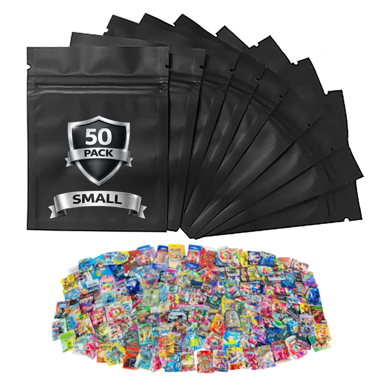 50 Pack Small (3.5” x 5”)  Assorted Decorative Storage Organizers
