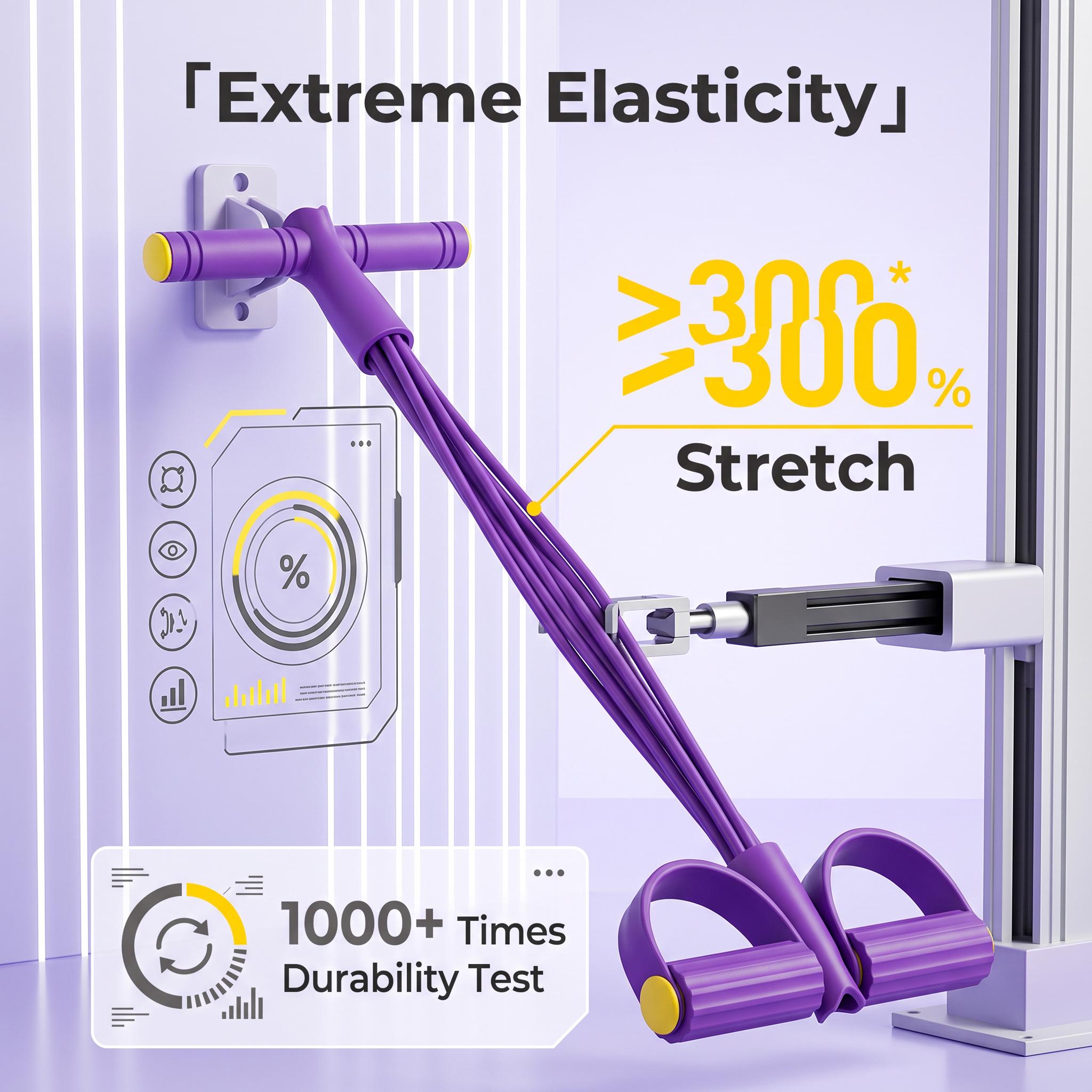 Portable TPE Tube Pedal Resistance Band - Compact Home Gym Equipment, Multi-Functional for Arm/Leg Training