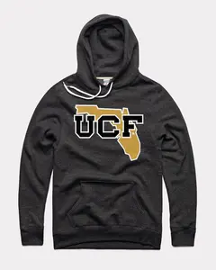 Retro U-C.F Knights Outline Hoodie, Game Day Ready Shirt, Gift for Fans, Trending Us Streetwear, Viral on Tiktok Menswear Long Sleeve Casual Pullover