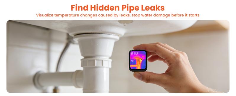 Small Thermal Imaging Camera for Beginner – Mini Thermal Imager for Home Inspection, Infrared Hidden Camera Detector Gadget 80×60 IR Resolution