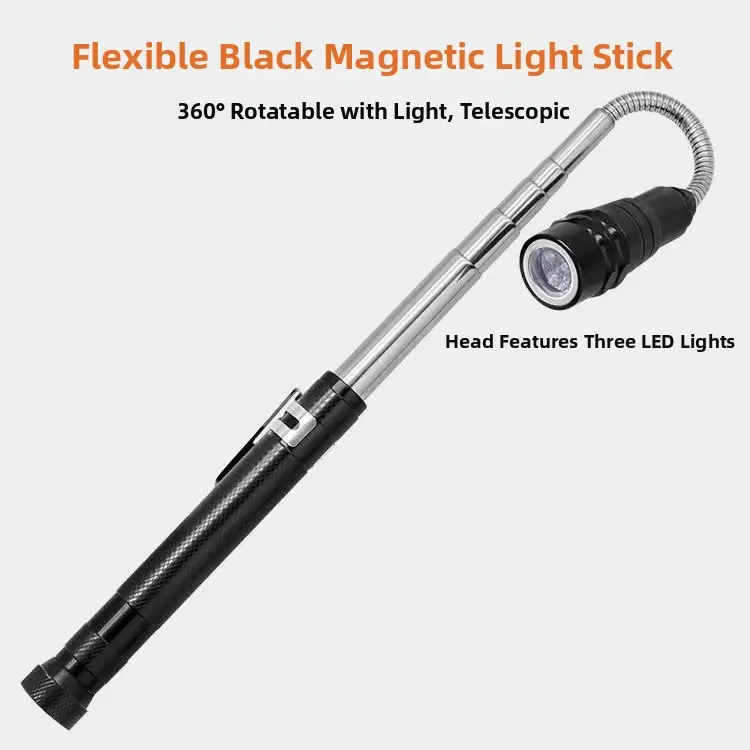 Portable Scalable Flashlight with 360° Rotatable Flexible Hose, Outdoor Repair & Camping Tool for Mechanics