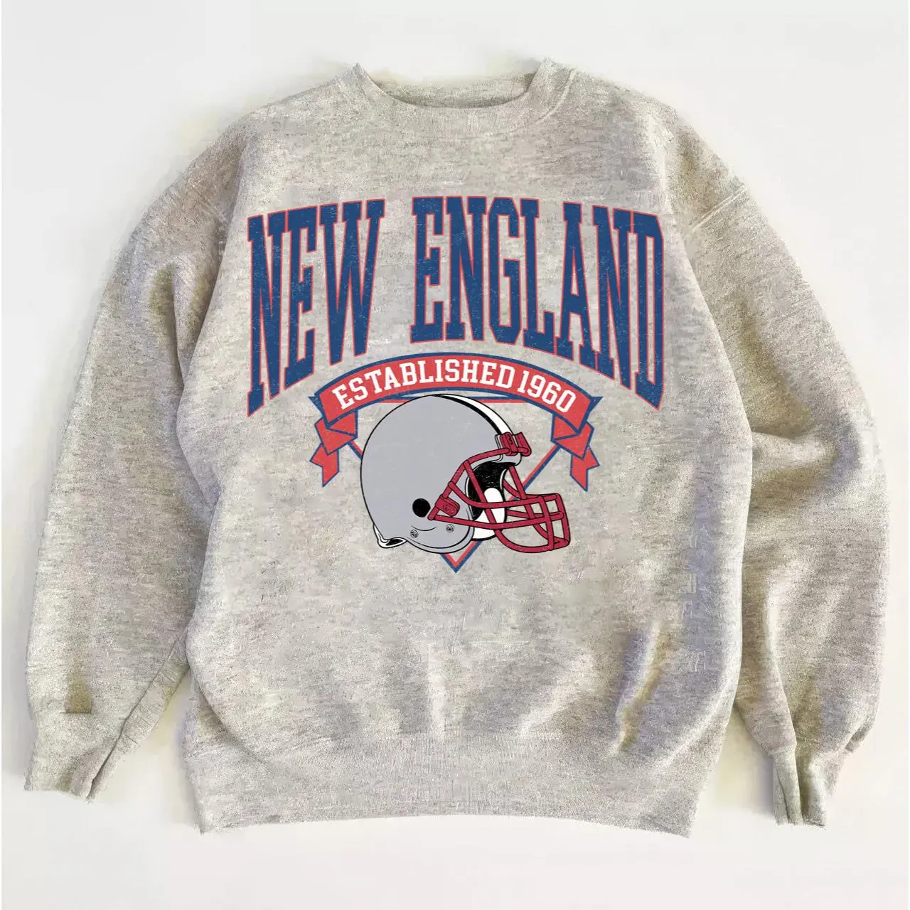 Patriots Retro Football Sweatshirt, Vintage Game Day Crewneck Fan Shirt