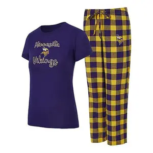 Officially Licensed NFL Women's Avondale Sleep Set by Concepts Sport - Vikings