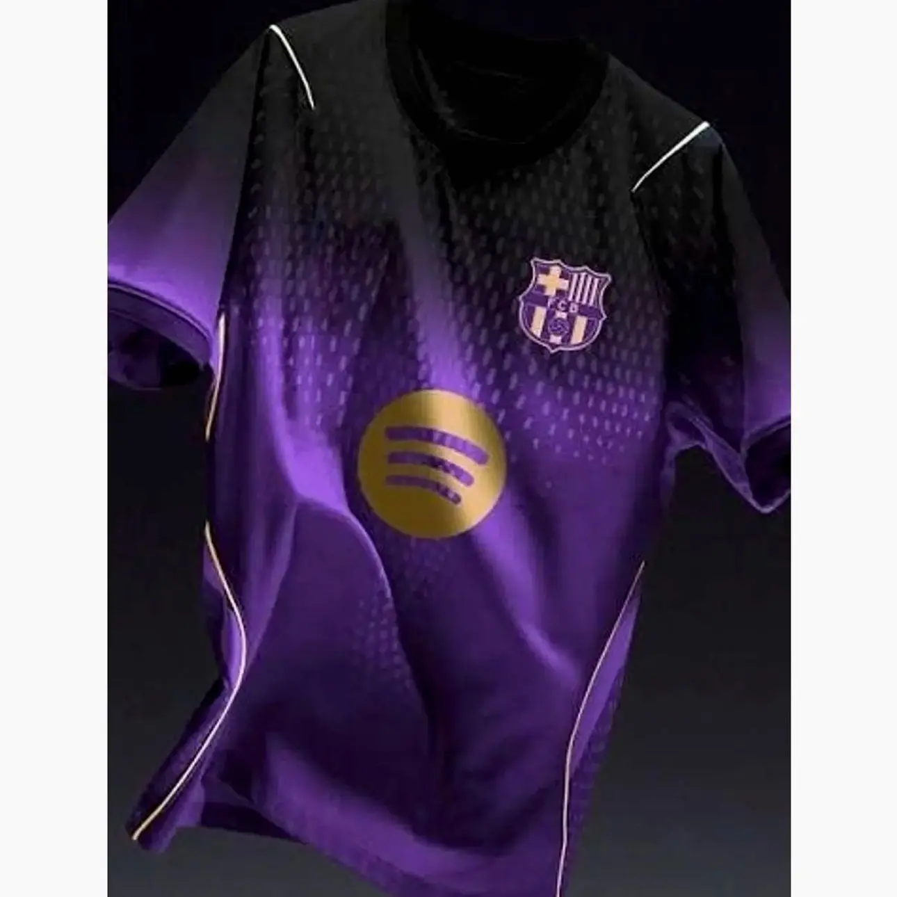 Unisex Purple Soccer Jersey Personalized Barcelona Away Stadium Shirt 2026-27 Away Shirt Football Shirt Breathable Fan Style BS