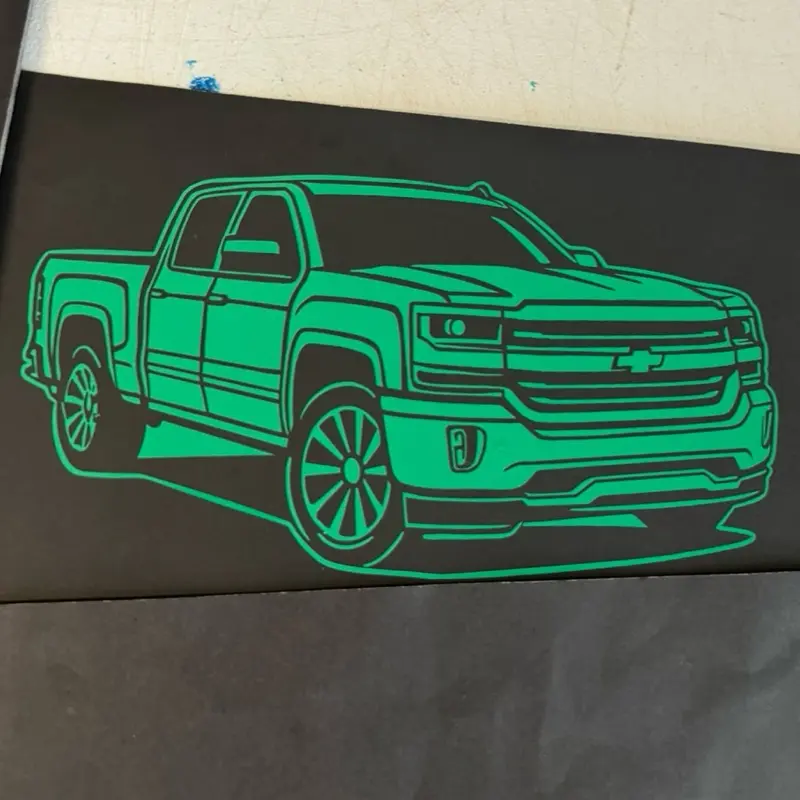 Chevrolet Truck Decal Sticker - Customizable for Cars, Trucks, SUVs, Glass Doors, Windows, Fridges - Available in Multiple Colors Vehicle Exterior Decoration