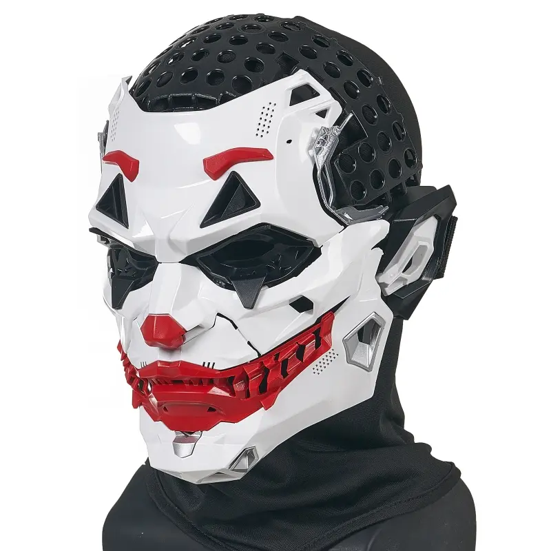 Halloween Cosplay Face Mask, Full Face Costume Mask for Adult Men Women, Lightweight Breathable Party Mask, Ideal for Halloween Dress Up Cosplay Event Photo Prop, Comfort Fit Elastic Strap Face Cover for Holiday Party Outfit Accessory