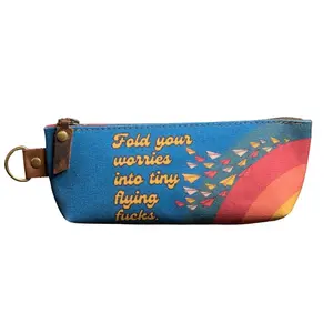 Flying Fucks | Hand Printed Canvas Pencil Pouch