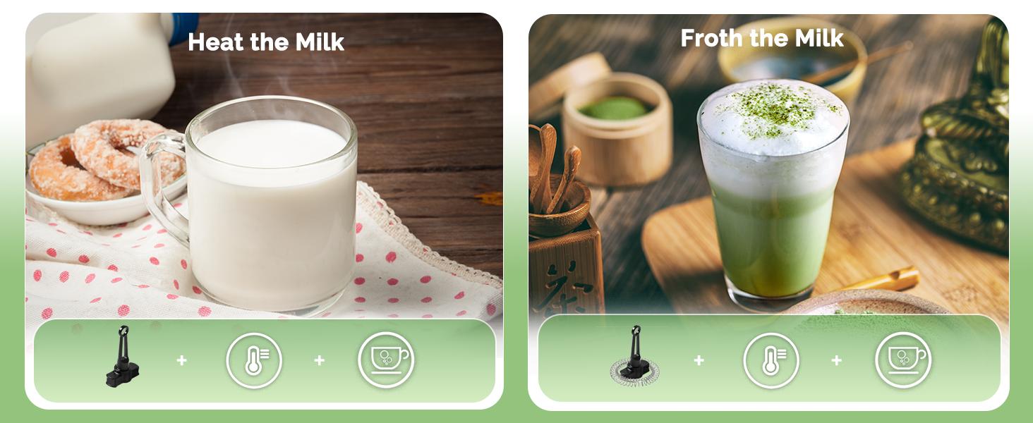 Maestri House Electric Milk Frother 14.1 OZ/400ML Variable Temp & Froth Thickness Touch Screen Foam Maker for Coffee Latte,Milk,Hot Chocolate Jugs Tea