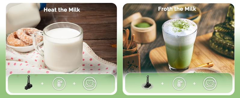 Maestri House Electric Milk Frother 14.1 OZ/400ML Variable Temp & Froth Thickness Touch Screen Foam Maker for Coffee Latte,Milk,Hot Chocolate Jugs Tea