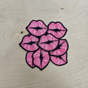 Kissy Lips Hat Patch (3 Patches)