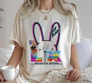 Youth & Adult BunnyLX 60 T-Shirt, Un Verano Sin Ti Buunny Logo Football Trophy Shirt, 2026 Concert Fan