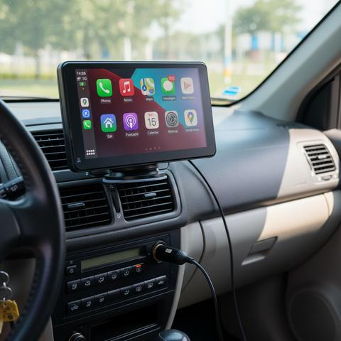 OmniCarPlay Universal Car Screen Upgrade with Wireless Apple CarPlay & Android Auto for Music Maps & Hands-Free Calls