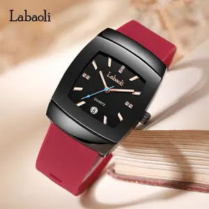 Stylish watch with luminous dial, durable silicone strap, water-resistant design, and intricate dial detailing, suitable for pairing with a variety of styles. tiktokshopspringglowup